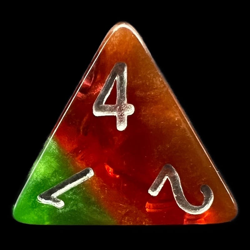TDSO Layer Transparent Celestial D4 Dice