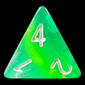 TDSO Layer Transparent Green D4 Dice