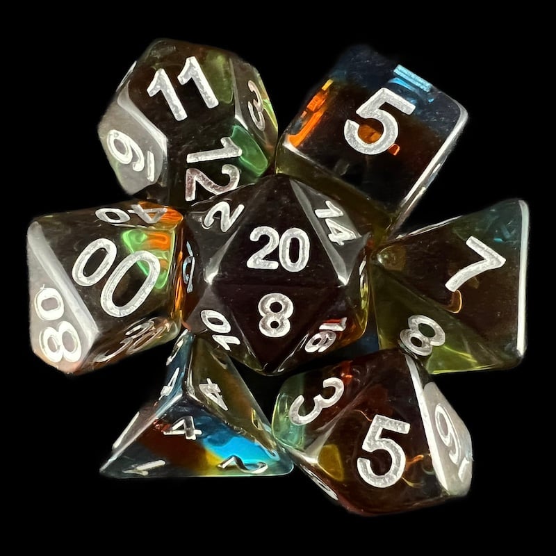 TDSO Layer Transparent Parallel Universe 7 Dice Polyset