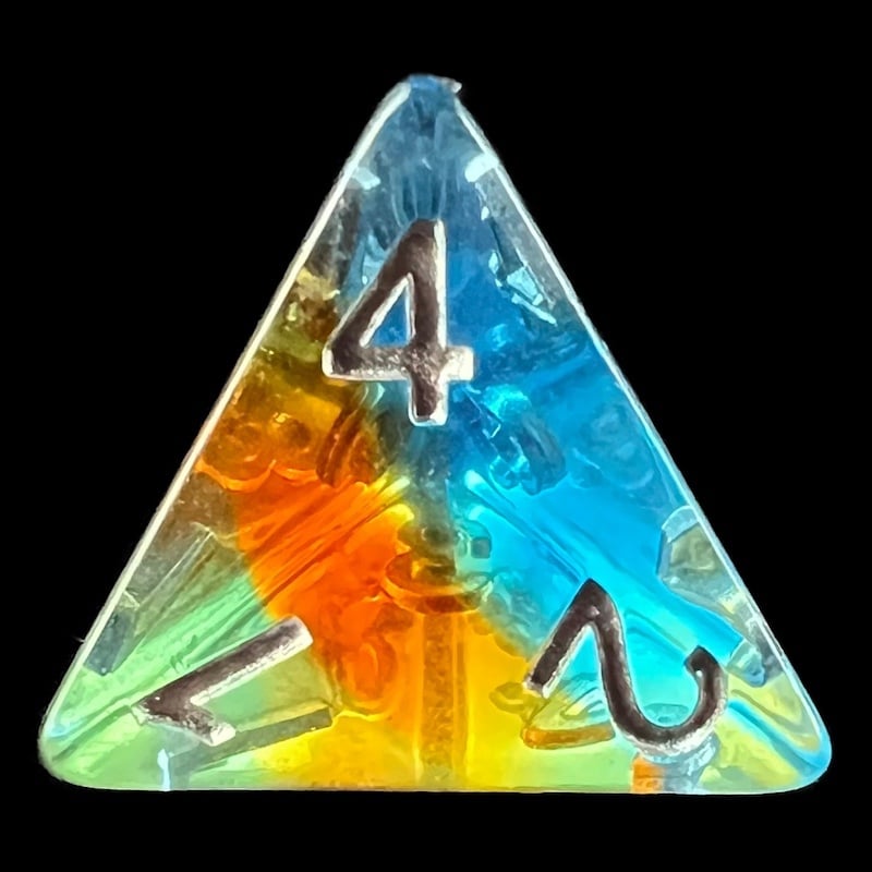 TDSO Layer Transparent Parallel Universe D4 Dice
