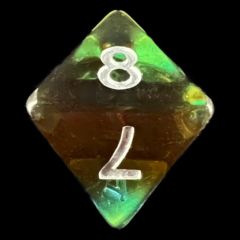TDSO Layer Transparent Parallel Universe D8 Dice
