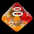 TDSO Layer Transparent Red White & Yellow Percentile Dice
