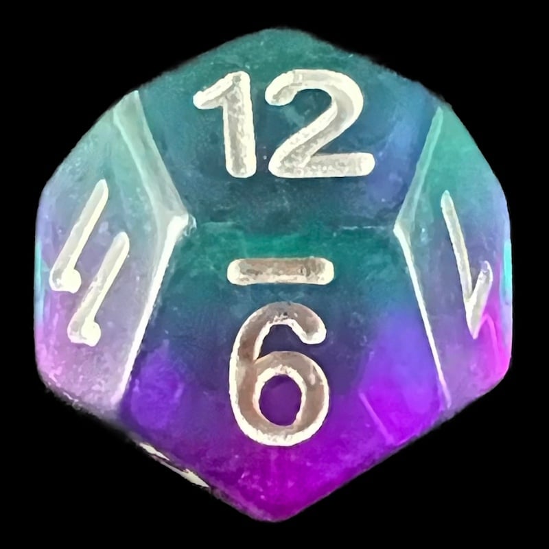 TDSO Layer Transparent Stellar D12 Dice