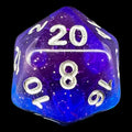 TDSO Layer Transparent Twilight Sky Glitter D20 Dice