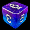 TDSO Layer Transparent Twilight Sky Glitter D6 Dice