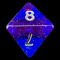 TDSO Layer Transparent Twilight Sky Glitter D8 Dice