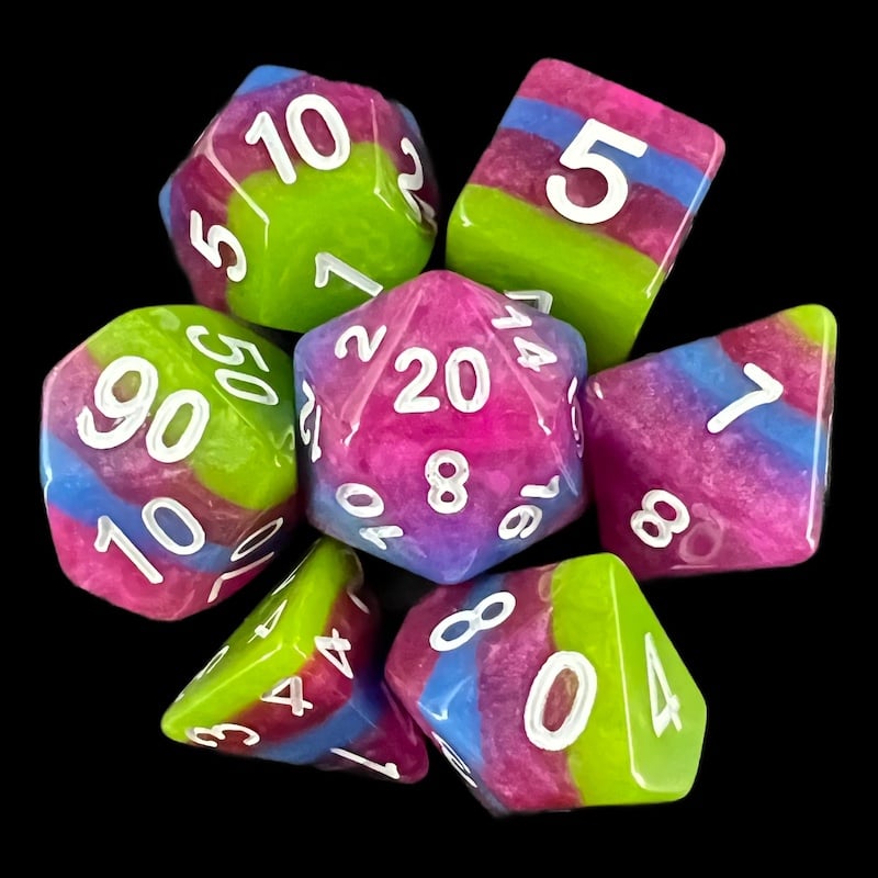 TDSO Layer Tropical 7 Dice Polyset