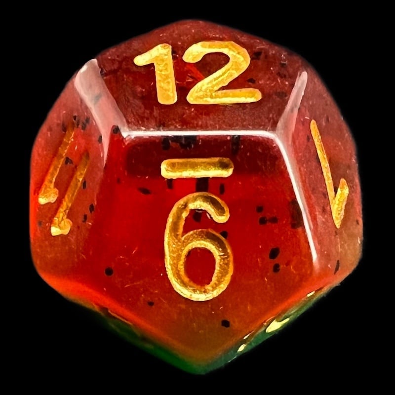 TDSO Layer Watermelon D12 Dice