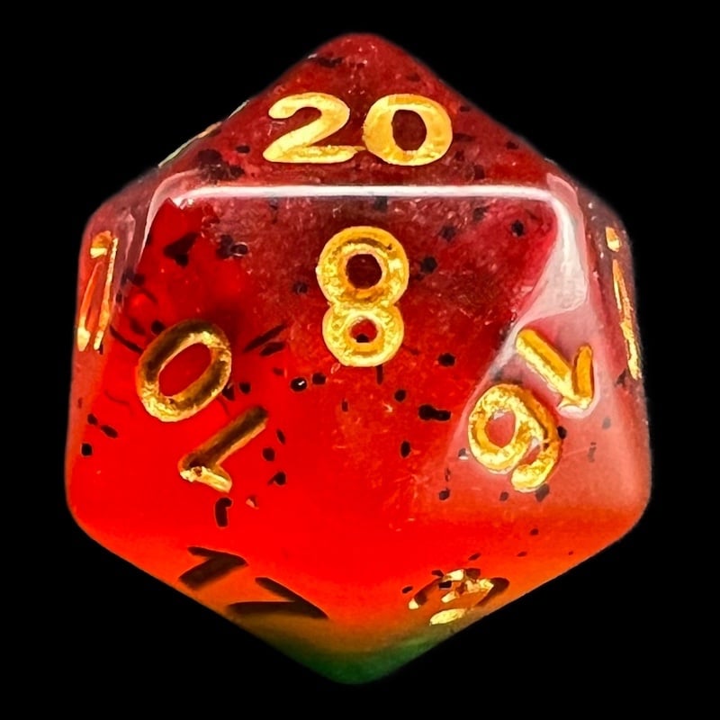 TDSO Layer Watermelon D20 Dice