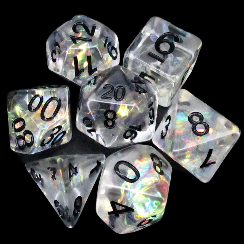 TDSO Lightning Ice Queen 7 Dice Polyset