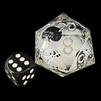 TDSO Liquid Core Black Cat LARGE 32mm D20 Dice