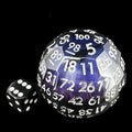 TDSO Liquid Core 'Dark Eyeball' MASSIVE 52mm D100 Dice