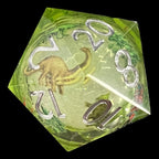 TDSO Liquid Core Dinosaur LARGE 32mm D20 Dice