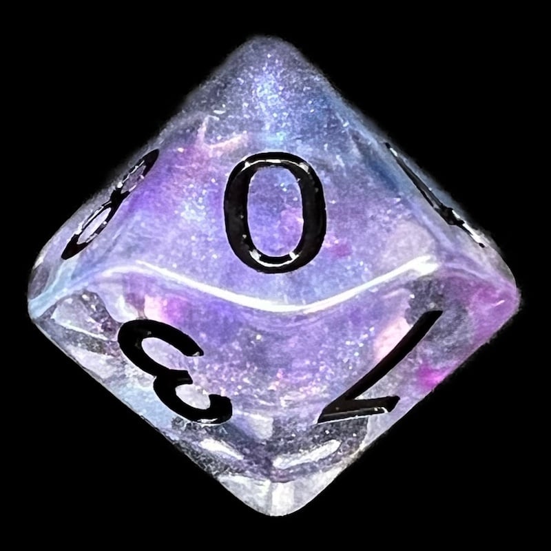 TDSO Luminous Ceremonial Chrome D10 Dice