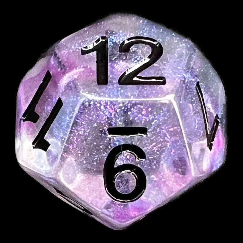 TDSO Luminous Ceremonial Chrome D12 Dice