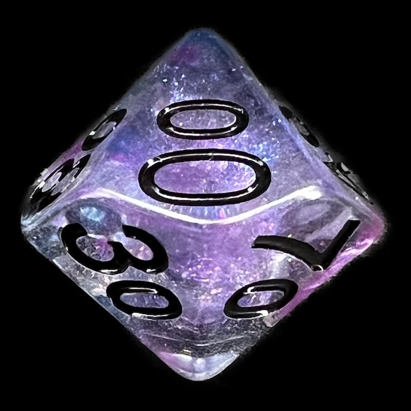 TDSO Luminous Ceremonial Chrome Percentile Dice