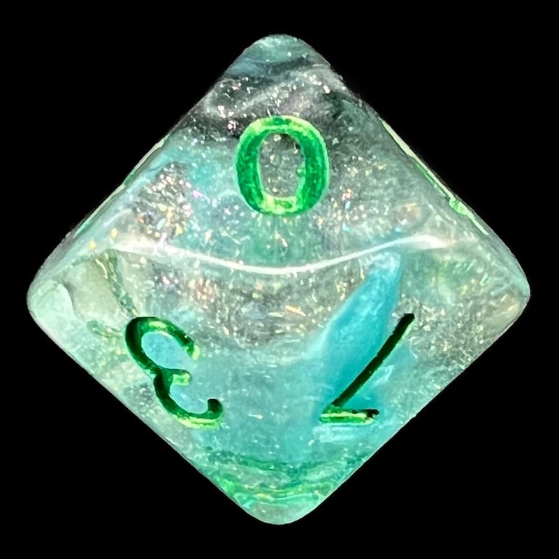 TDSO Luminous Cyberspace D10 Dice