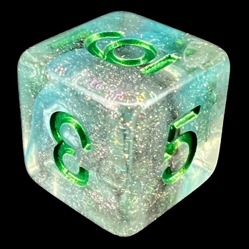 TDSO Luminous Cyberspace D6 Dice
