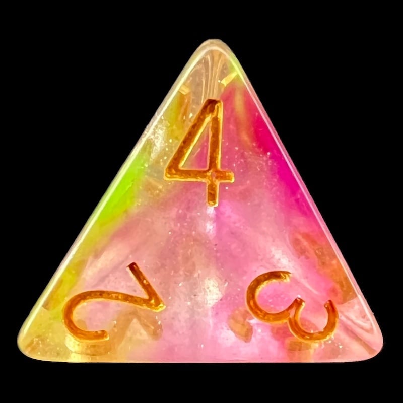 TDSO Luminous Dragons Breath D4 Dice