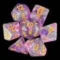 TDSO Luminous Electric Iris 7 Dice Polyset