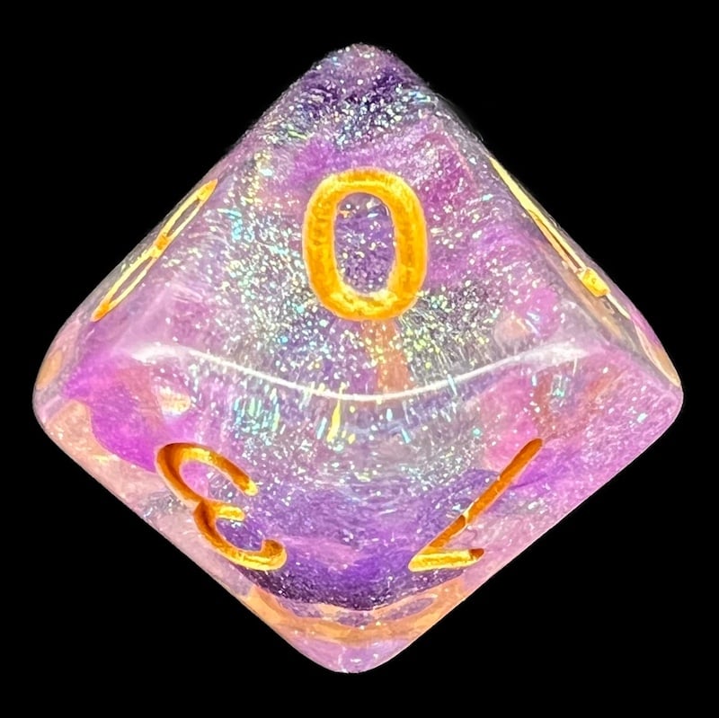TDSO Luminous Electric Iris D10 Dice