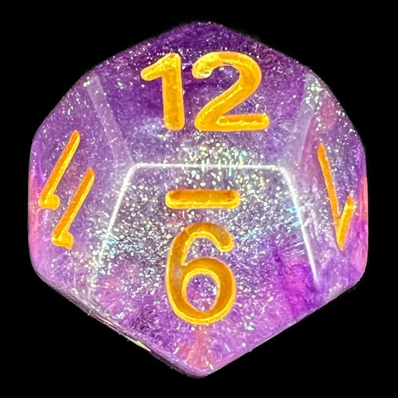 TDSO Luminous Electric Iris D12 Dice