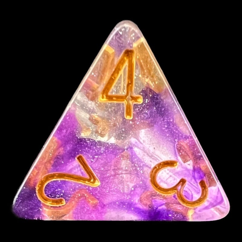 TDSO Luminous Electric Iris D4 Dice