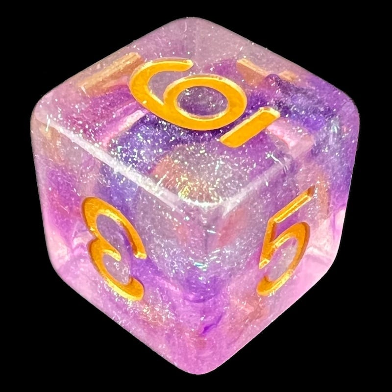 TDSO Luminous Electric Iris D6 Dice