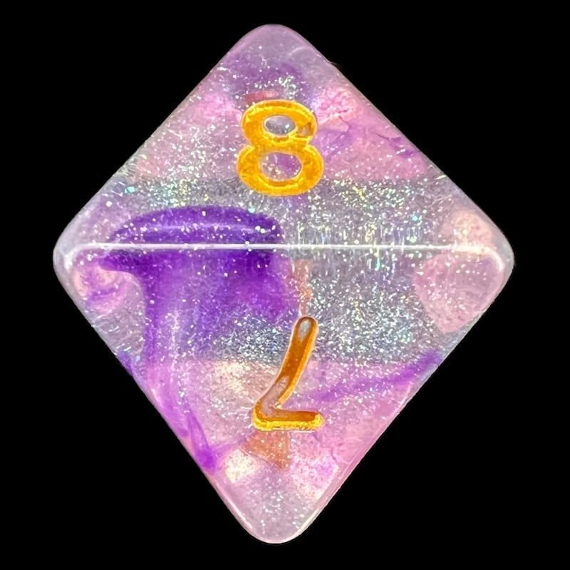 TDSO Luminous Electric Iris D8 Dice
