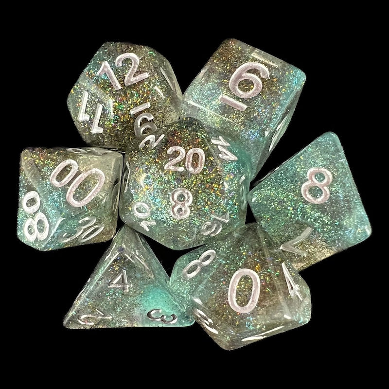 TDSO Luminous Elven King 7 Dice Polyset
