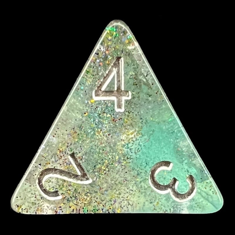 TDSO Luminous Elven King D4 Dice