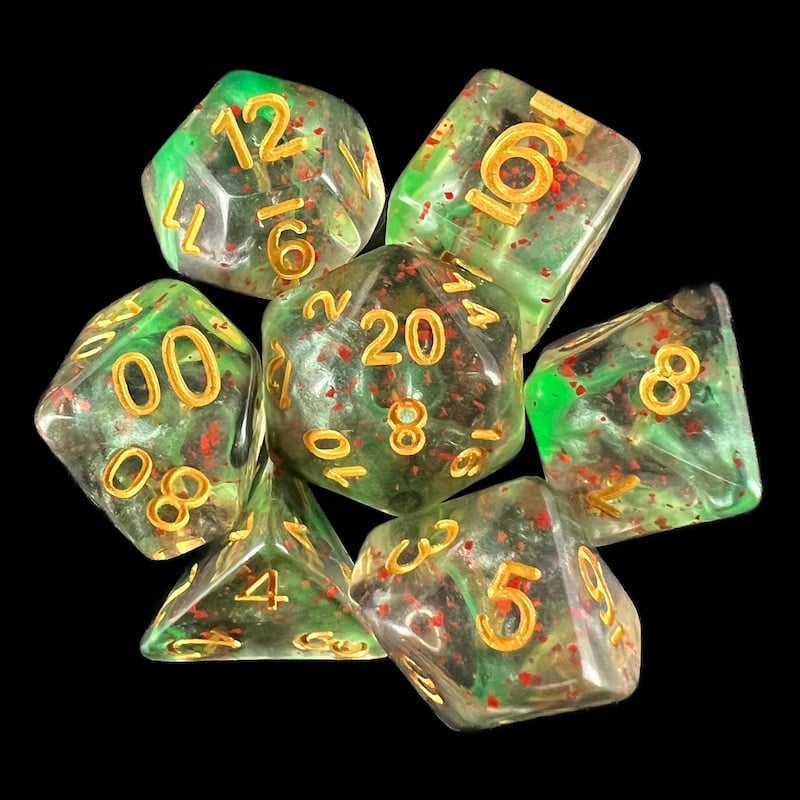 TDSO Luminous Evil 7 Dice Polyset