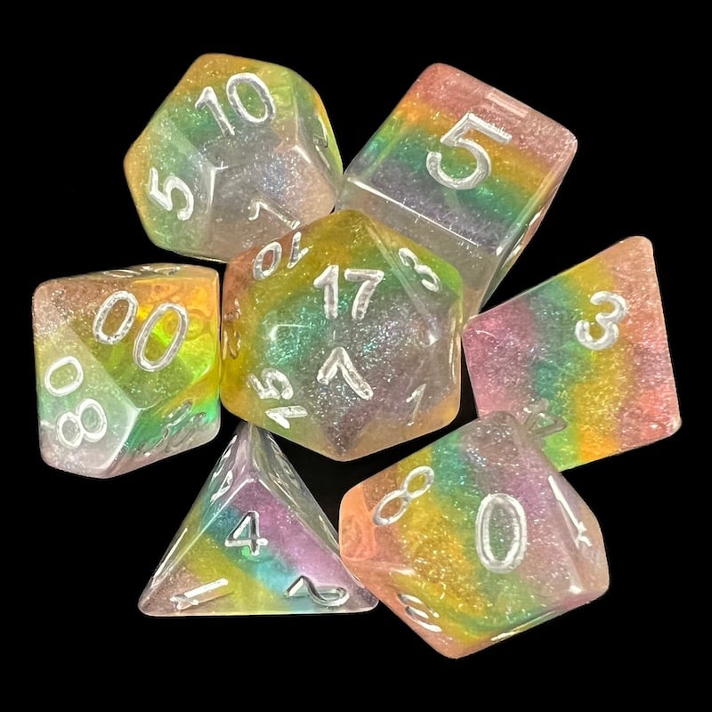 TDSO Luminous Fairy Dust 7 Dice Polyset
