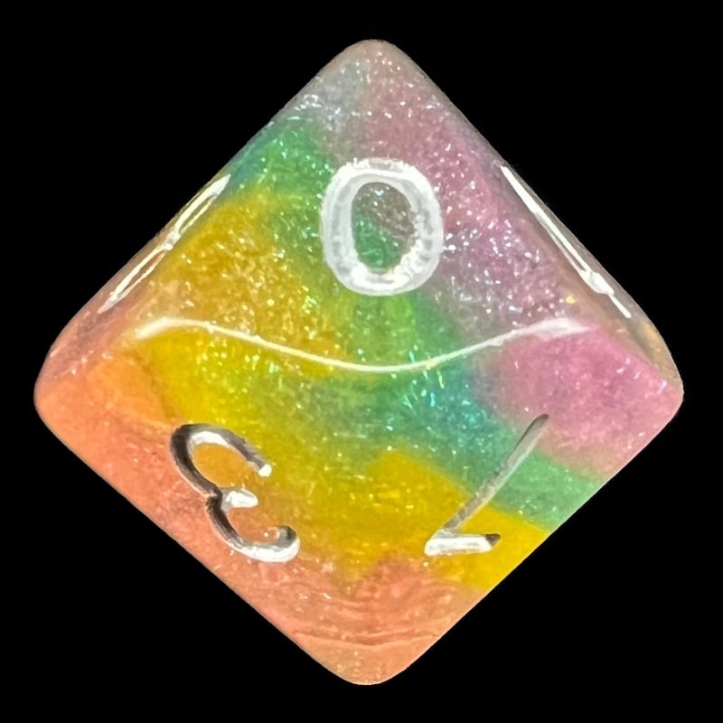 TDSO Luminous Fairy Dust D10 Dice