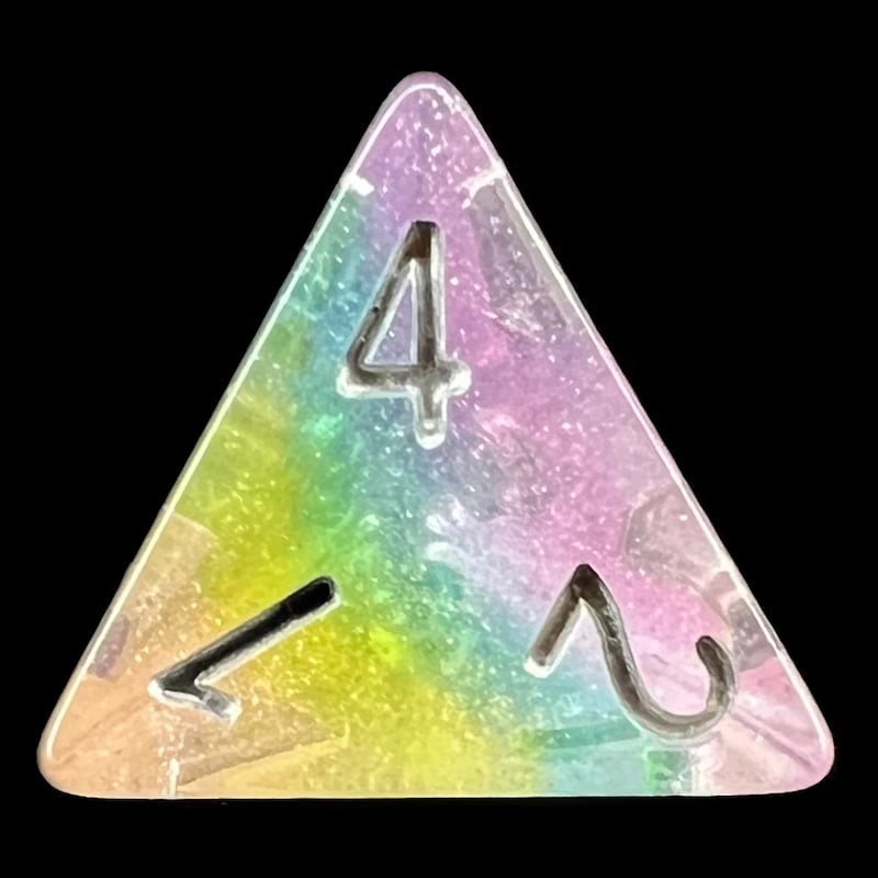TDSO Luminous Fairy Dust D4 Dice