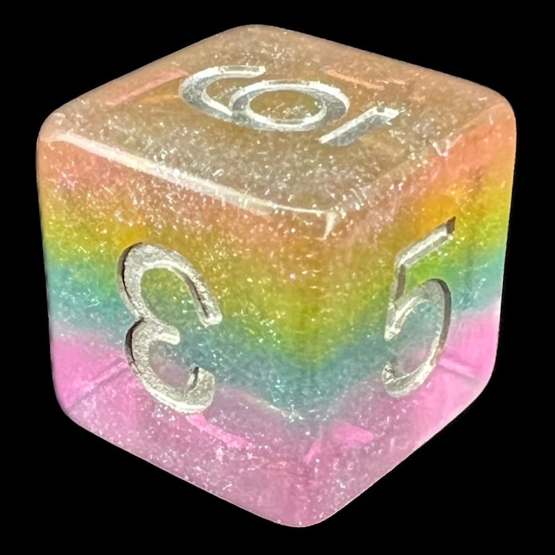 TDSO Luminous Fairy Dust D6 Dice