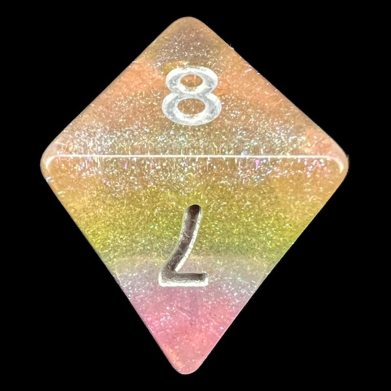 TDSO Luminous Fairy Dust D8 Dice