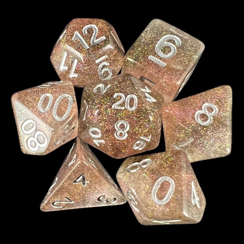 TDSO Luminous Orion Nebula 7 Dice Polyset