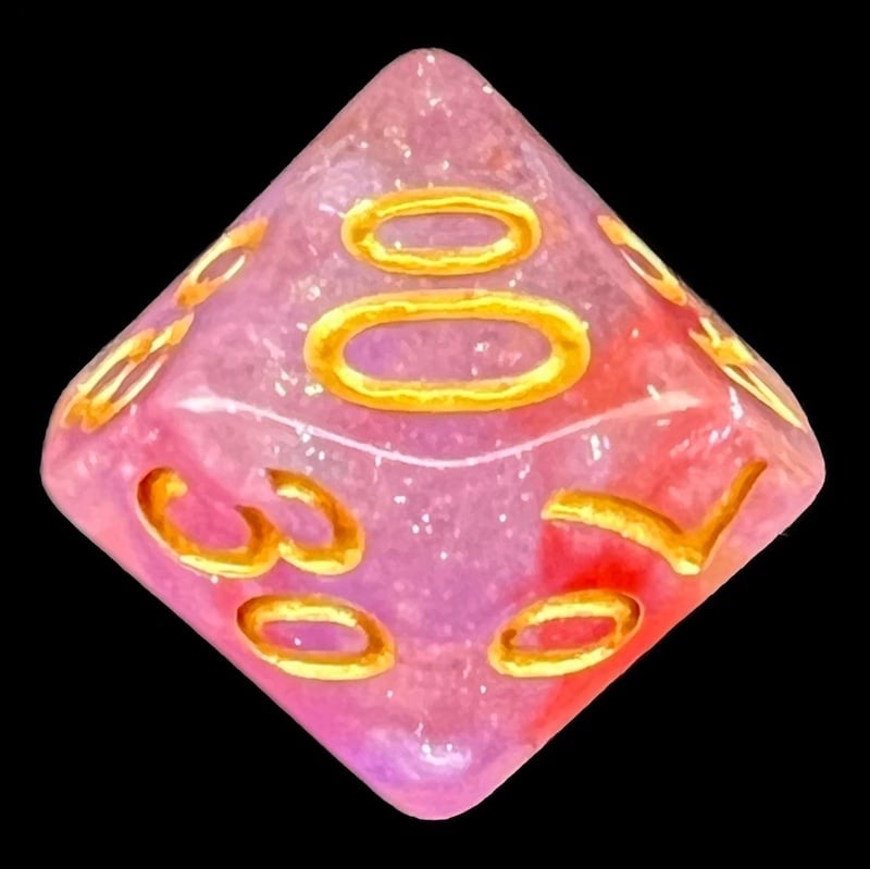 TDSO Luminous Ruby Percentile Dice