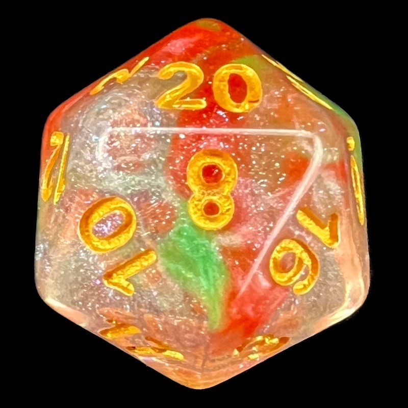 TDSO Luminous Tectonic Break D20 Dice