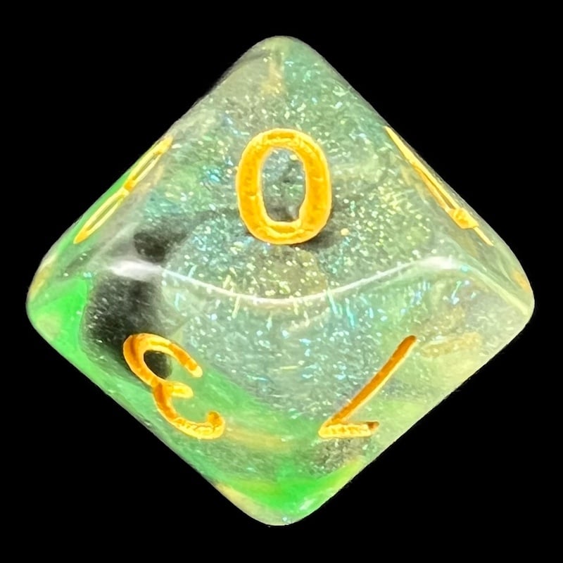 TDSO Luminous Venom D10 Dice