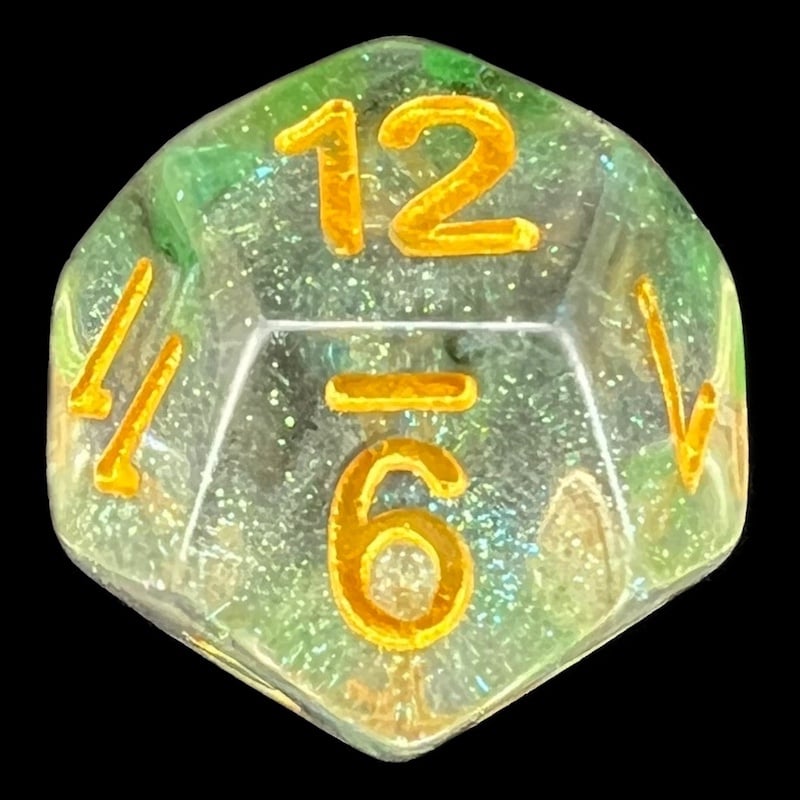 TDSO Luminous Venom D12 Dice