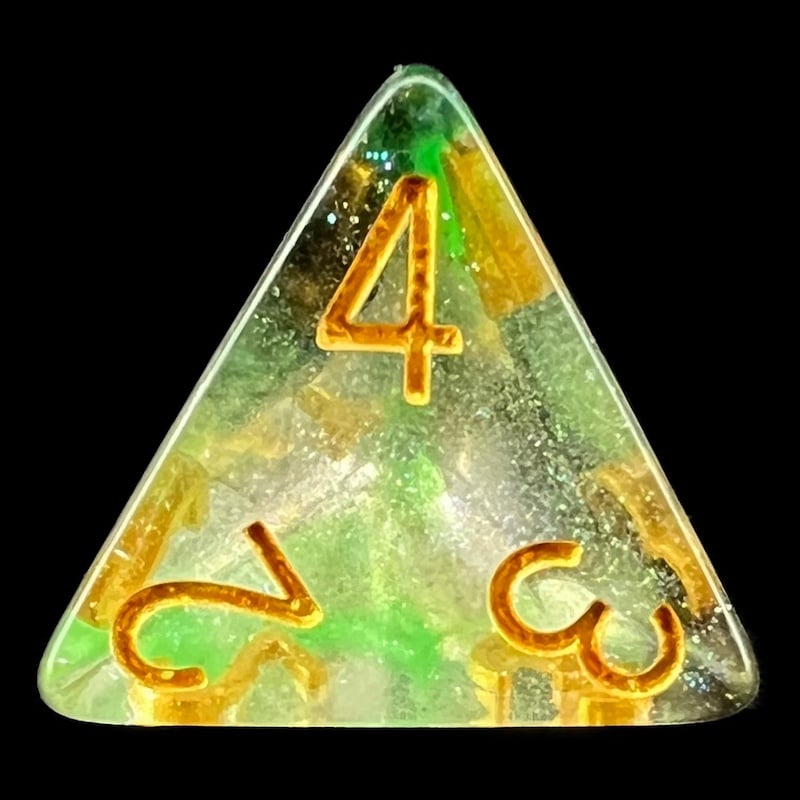 TDSO Luminous Venom D4 Dice