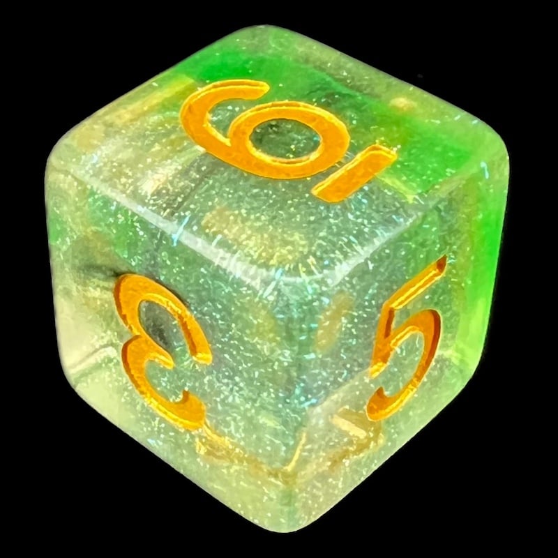 TDSO Luminous Venom D6 Dice