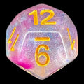 TDSO Luminous Violet Storm D12 Dice