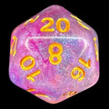 TDSO Luminous Violet Storm D20 Dice