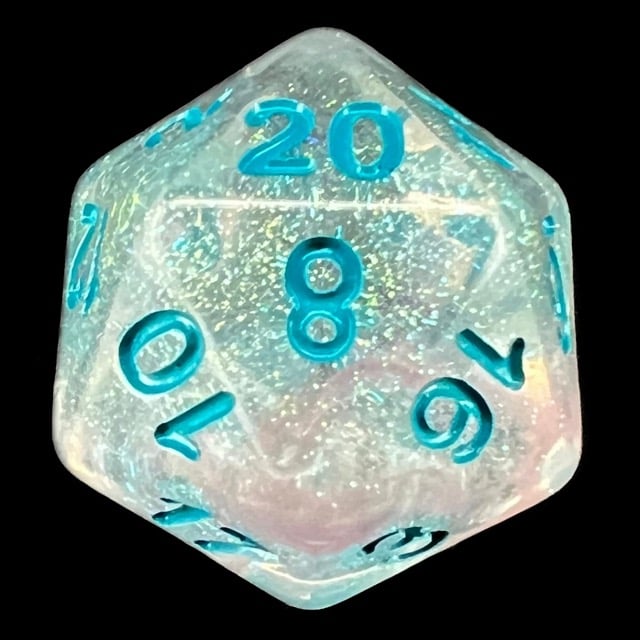 TDSO Luminous Winter Walker D20 Dice
