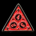 TDSO Magic Burst Black & Red D4 Dice