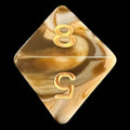 TDSO Marble Coffee & Cream D8 Dice