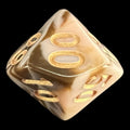 TDSO Marble Coffee & Cream Percentile Dice